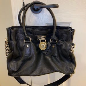 Michael Kors small black leather bag
